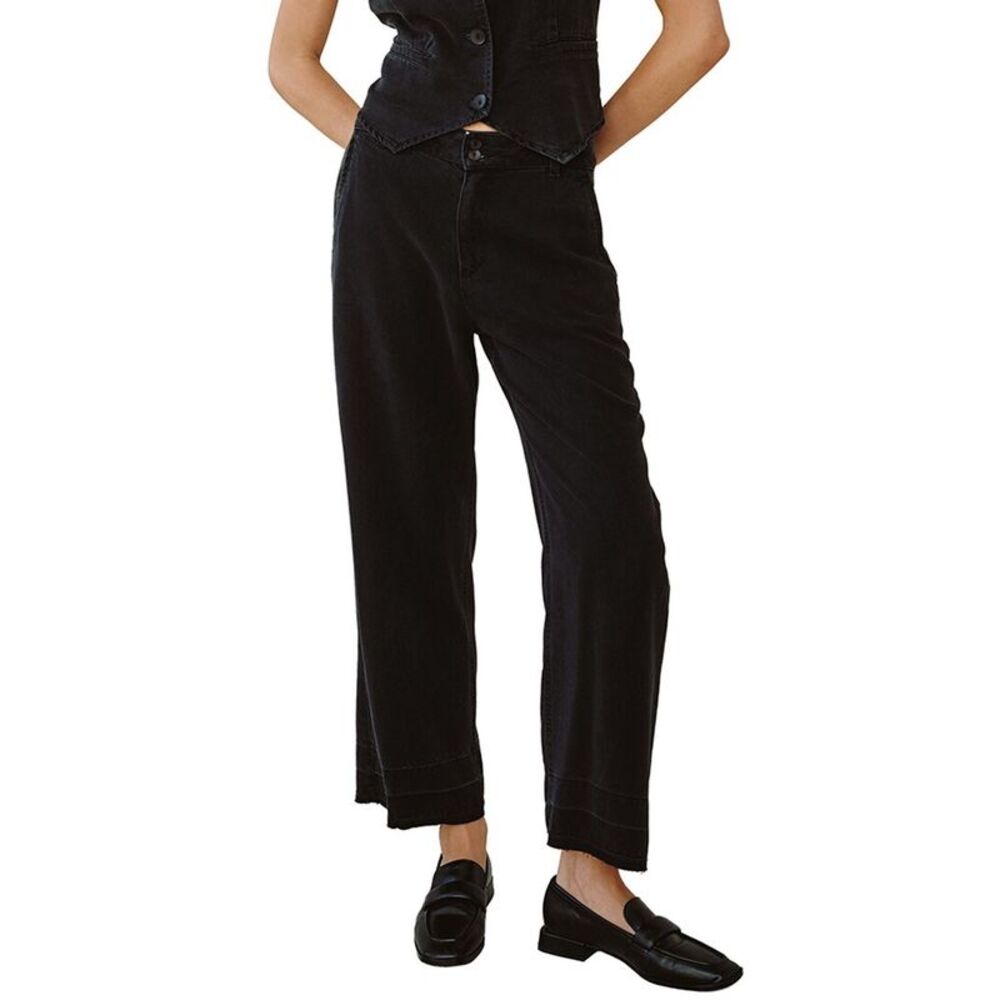 Bella Dahl Womens  Saige Wide Leg Crop Pant